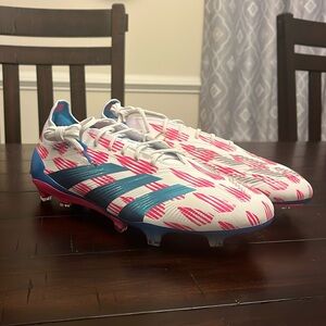 Adidas Predator Elite FG Soccer Cleats Shoes new white pink IF8866 Mens Size 13